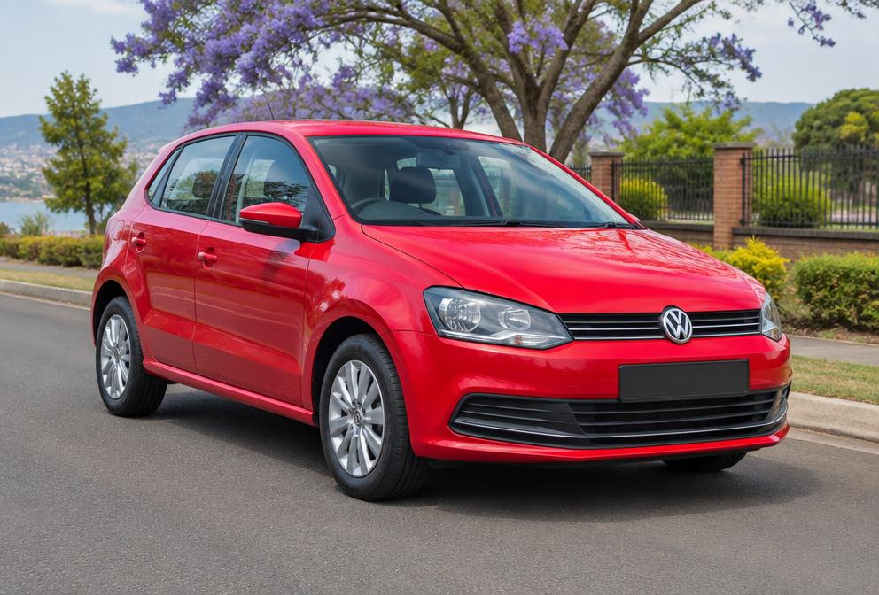 Red Volkswagen Polo Vivo